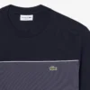 Lacoste Colour Block Cotton T-Shirt - Noir / Gris Fonce . 4CI