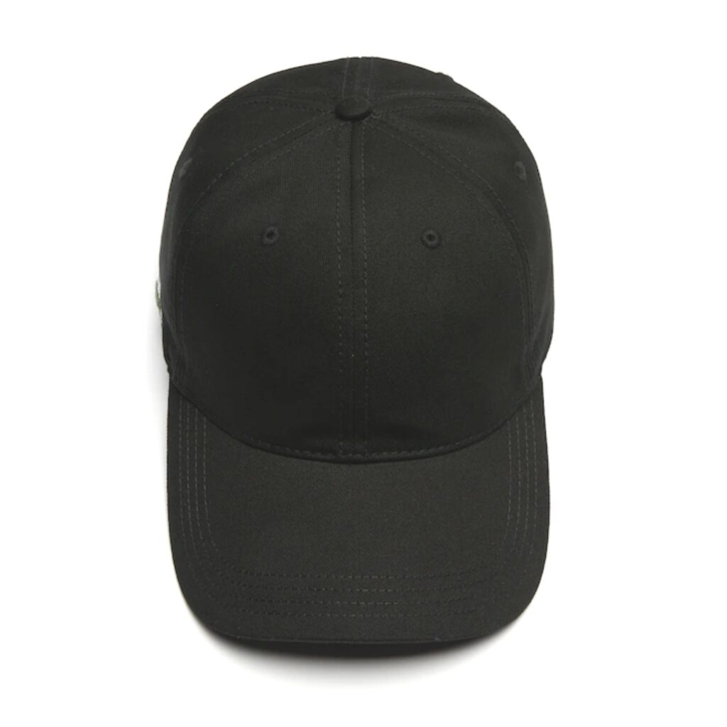 Lacoste Contrast Strap Cotton Cap - Black