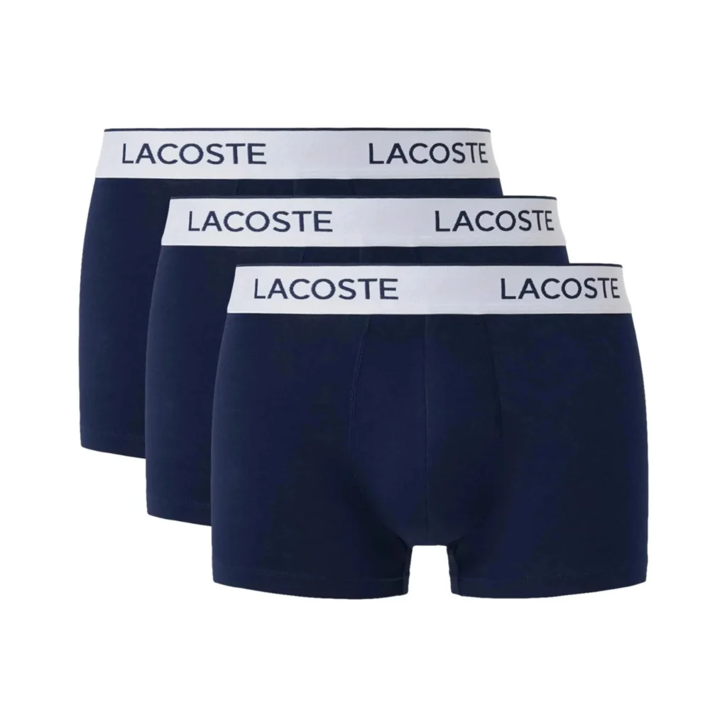Lacoste Cotton Stretch 3 Pack Boxers - Navy 166