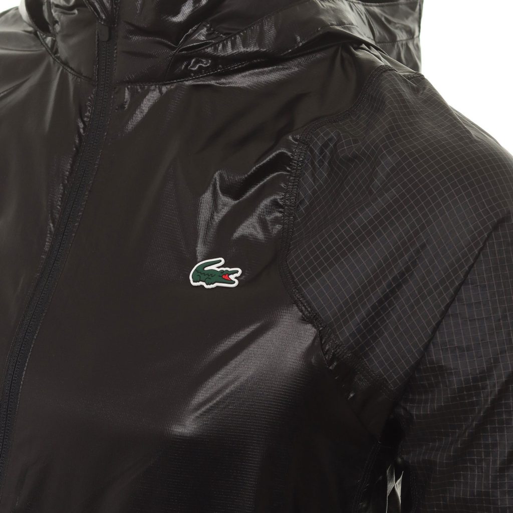 Lacoste Easy Pack Regular Fit Long Sleeve Lightweight Jacket - Black Noir