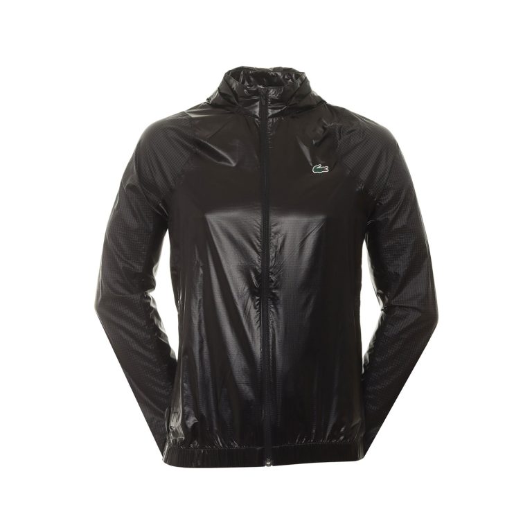 Lacoste Easy Pack Regular Fit Long Sleeve Lightweight Jacket - Black Noir