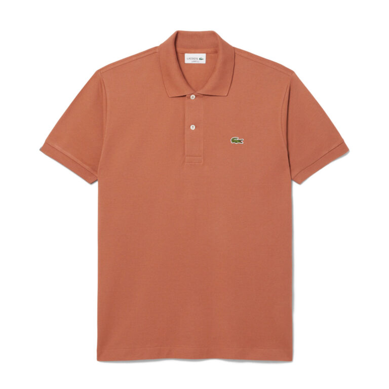 Lacoste L.12.12 Original Pique Classic Fit Short Sleeve Polo - Terracotta Brown