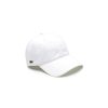 Lacoste Leather Strap Side Croc Cap - White Blanc