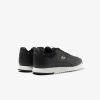 Lacoste Linetrack Leather Trainer - Jet Black