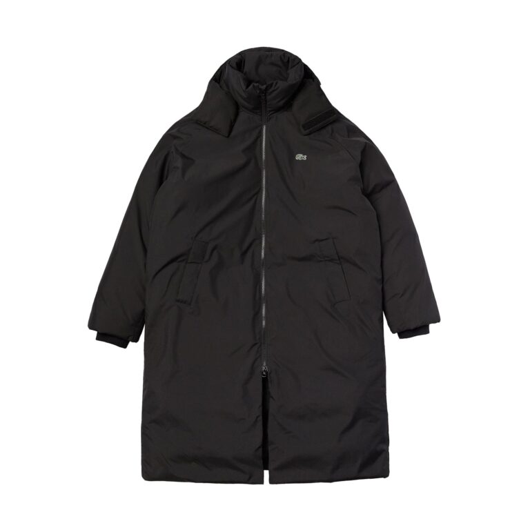 Lacoste Live Loose Fit Long Sleeve Longline Jacket - Black Noir