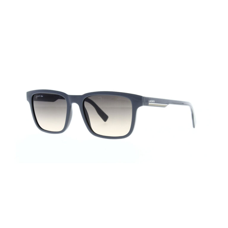 Lacoste Logo Contrast Rectangle Sunglasses - Dark Grey