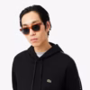 Lacoste Logo Stripe Zipped Hoodie - Noir . 031