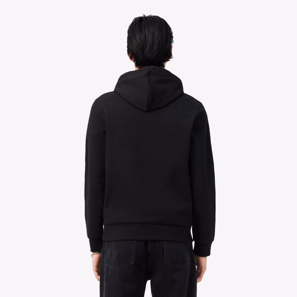 Lacoste Logo Stripe Zipped Hoodie - Noir . 031