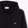 Lacoste Logo Stripe Zipped Hoodie - Noir . 031