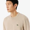 Lacoste Monochrome Crew Neck Cotton Sweater - Beige .02S