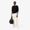 Lacoste Monochrome Crew Neck Cotton Sweater - Noir .031