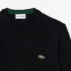 Lacoste Monochrome Crew Neck Cotton Sweater - Noir .031