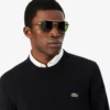 Lacoste Monochrome Crew Neck Cotton Sweater - Noir .031