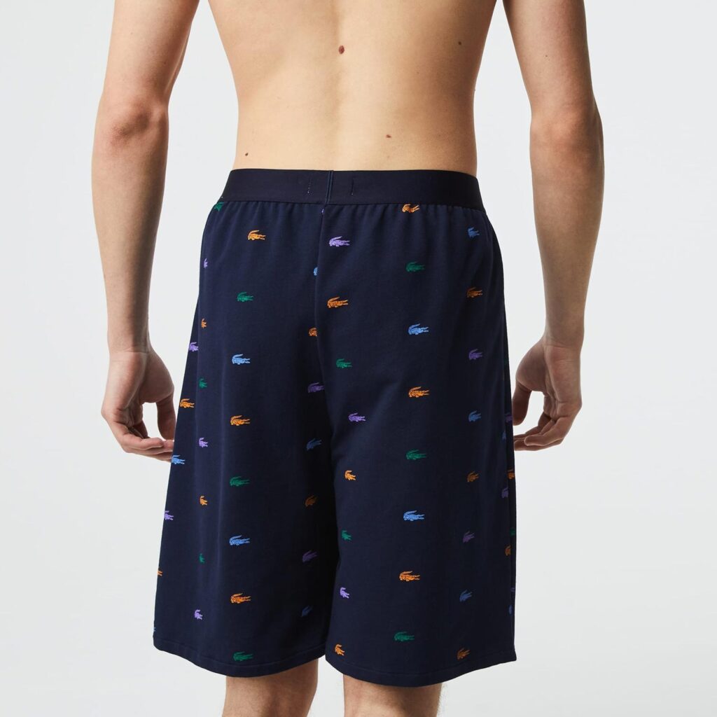 Lacoste Multi Croc Logo Regular Fit Lounge Short - Blue Marine