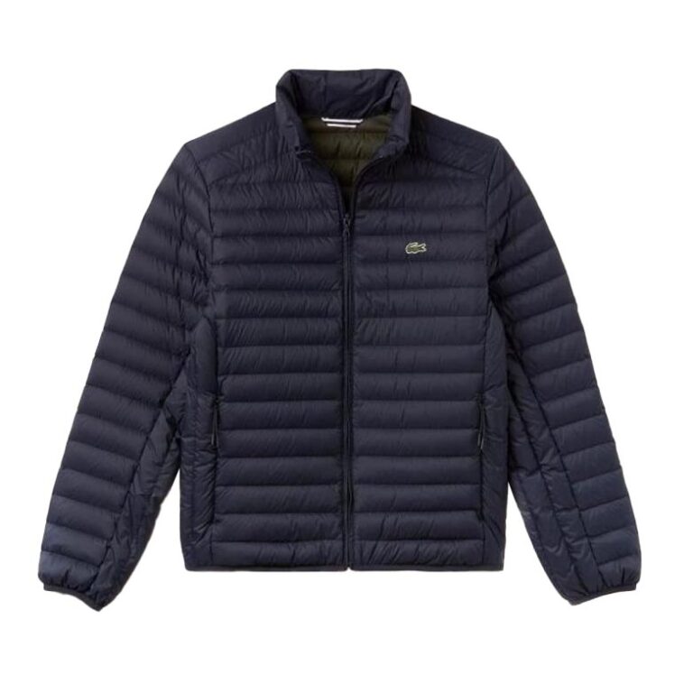 Lacoste Quilted Regular Fit Long Sleeve Puffer Jacket - Meridien Blue