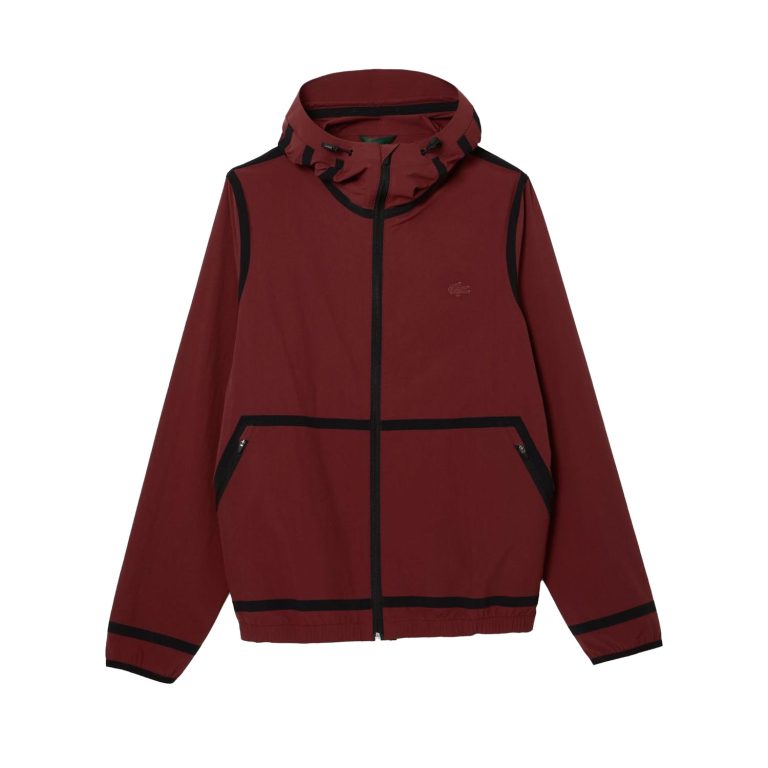 Lacoste Recycled Regular Fit Long Sleeve Easy Pack Jacket - Borde Aux