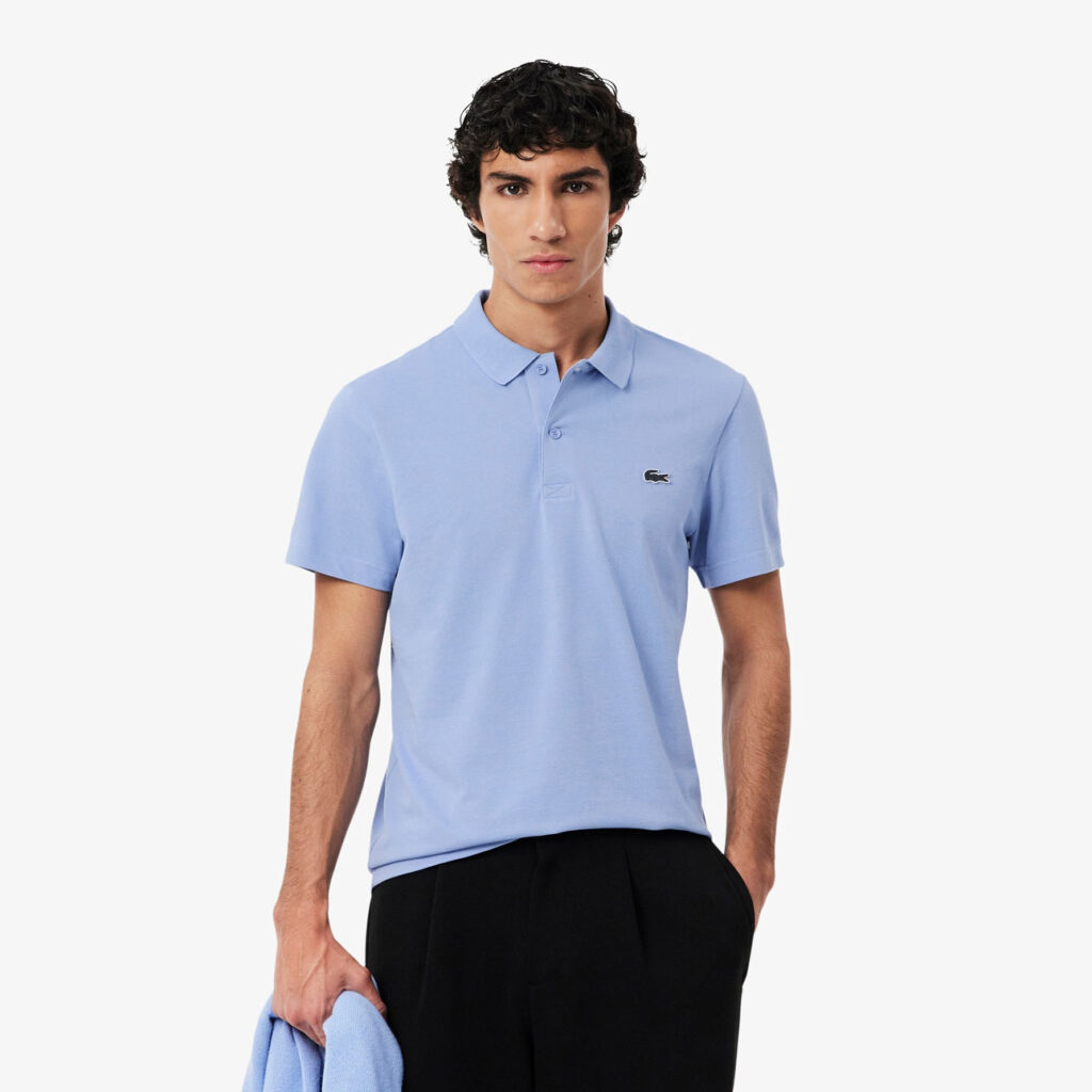Lacoste Regular Fit Cotton Blend Polo Shirt - Purple 5QD