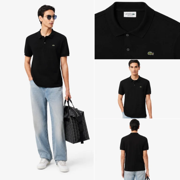 Lacoste Regular Fit Cotton Pima Polo Shirt - Noir . 031