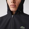 Lacoste Regular Fit Long Sleeve Hooded Easy Pack Jacket - Black Noir