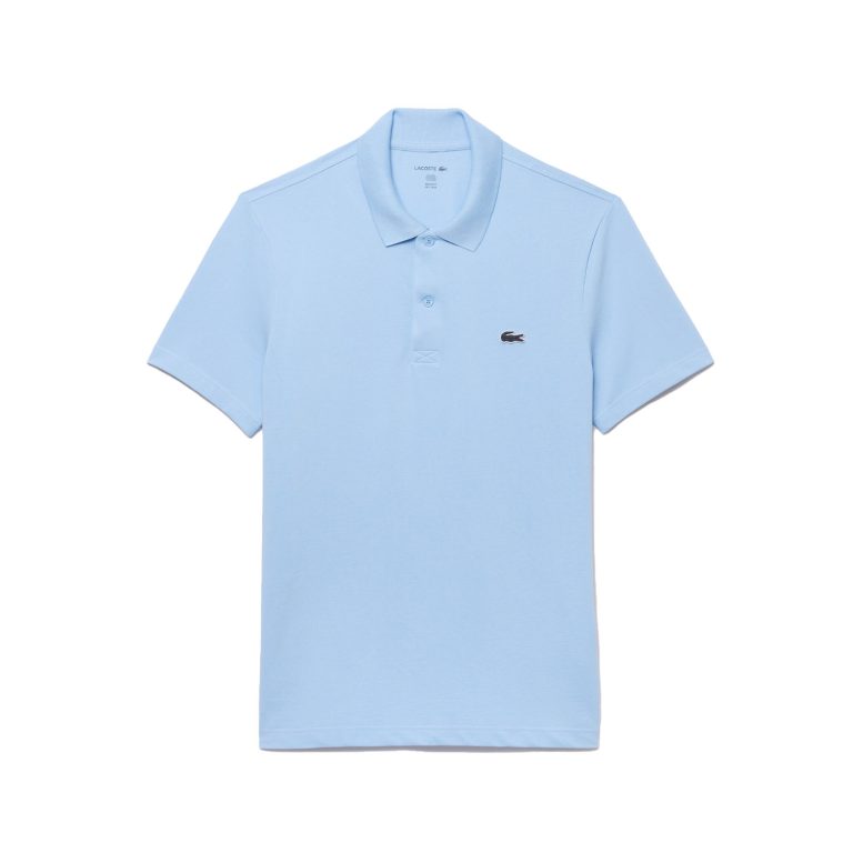 Lacoste Regular Fit Short Sleeve Cotton Polo Shirt - Blue