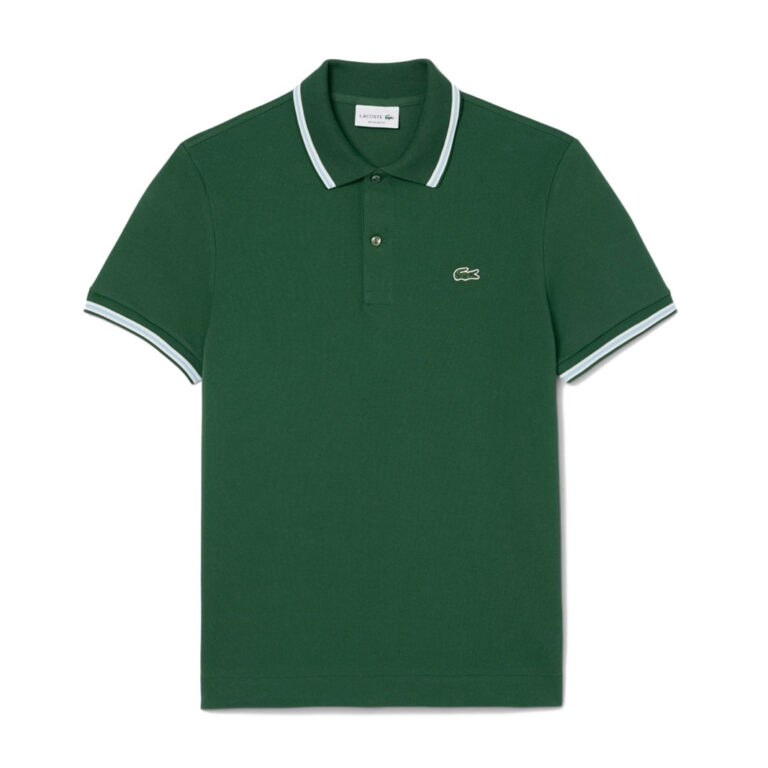 Lacoste Regular Fit Trim Accent L.12.12 Polo Shirt - Pine Green 132