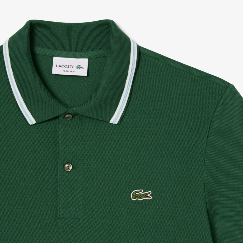 Lacoste Regular Fit Trim Accent L.12.12 Polo Shirt - Pine Green 132