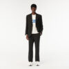 Lacoste Rib Knit Brushed Wool Beanie - Noir 031