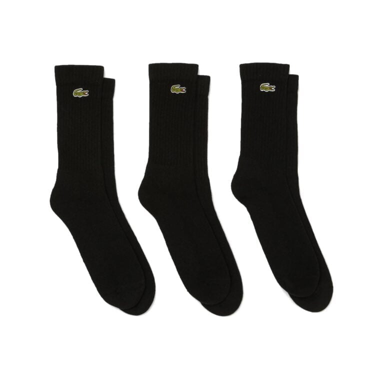 Lacoste Sport Classic 3 Pack Sock - Black Noir