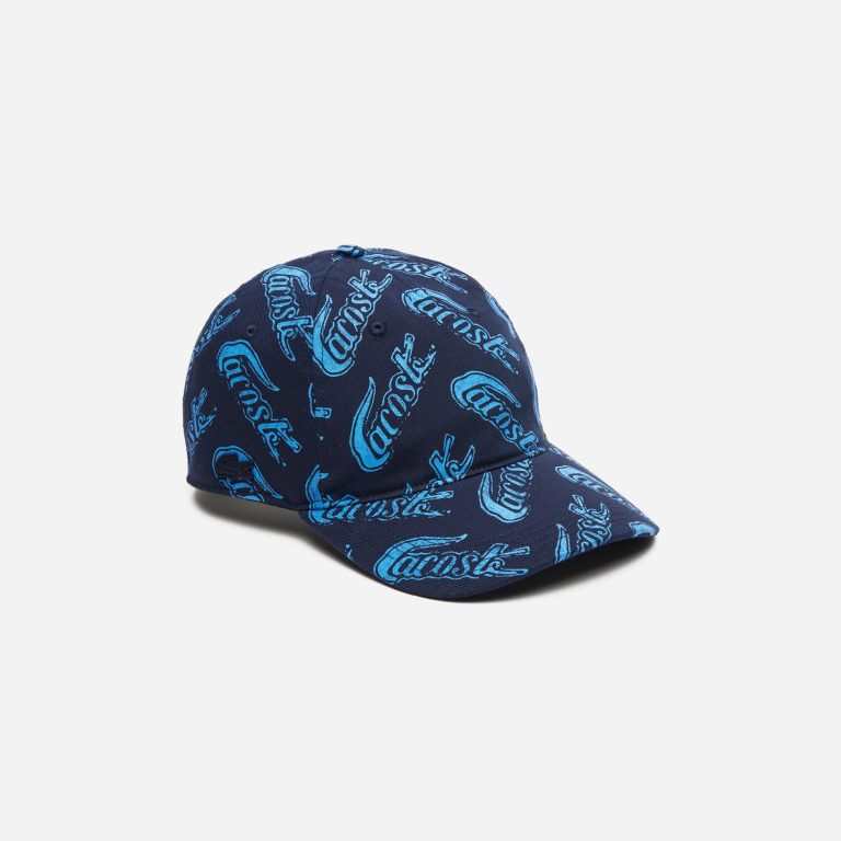 Lacoste Vintage Print Cap - Blue Marine