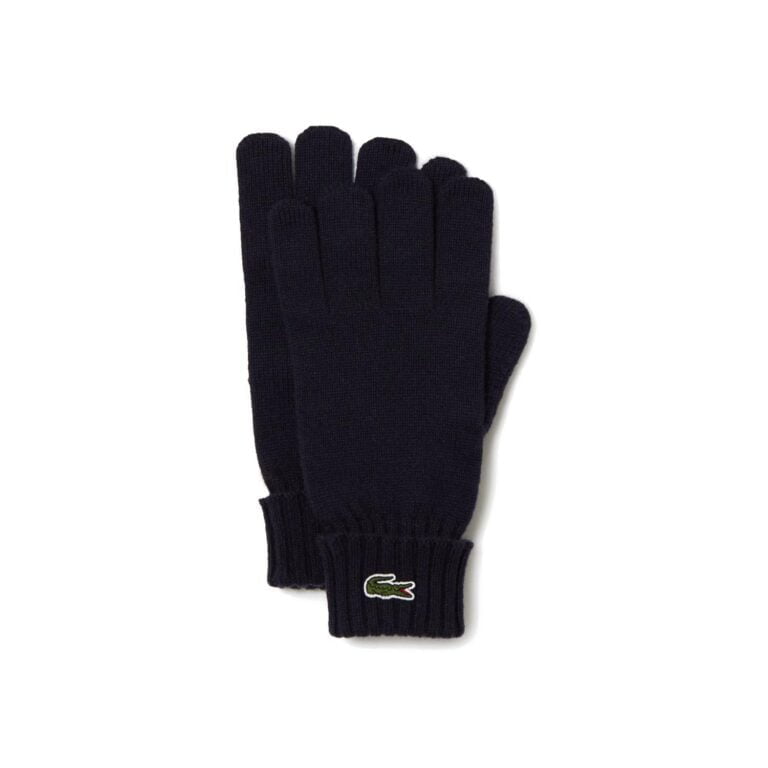 Lacoste Wool Jersey Glove - Blue Marine