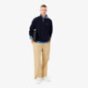 Lacoste Zip-Up High Neck Interlock Sweatshirt - Midnight Blue 166