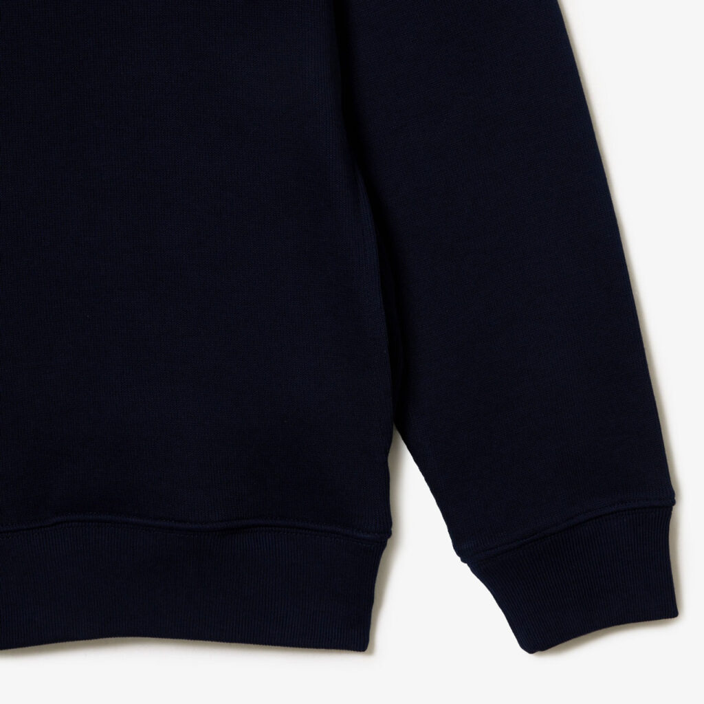Lacoste Zip-Up High Neck Interlock Sweatshirt - Midnight Blue 166