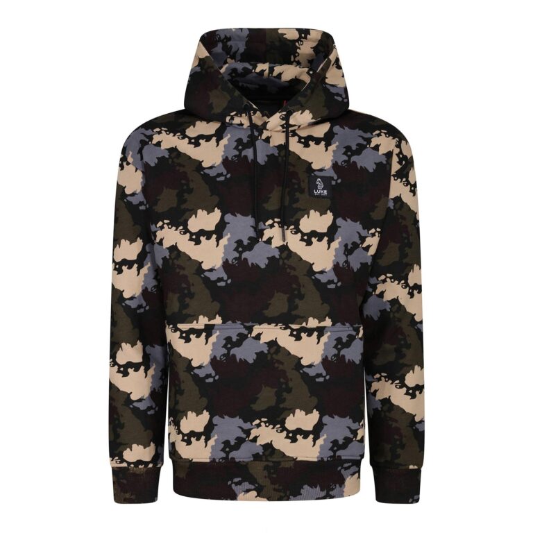 Luke All Over Texas Regular Fit Long Sleeve Hoodie - Camo