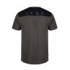 Luke Black Up Patch Pocket Print T-Shirt - Seal Grey