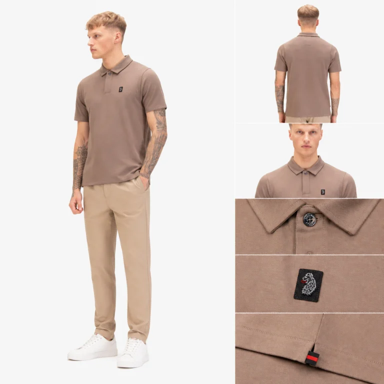 Luke Breathtaking Modal Polo 220GSM - Hard Nut