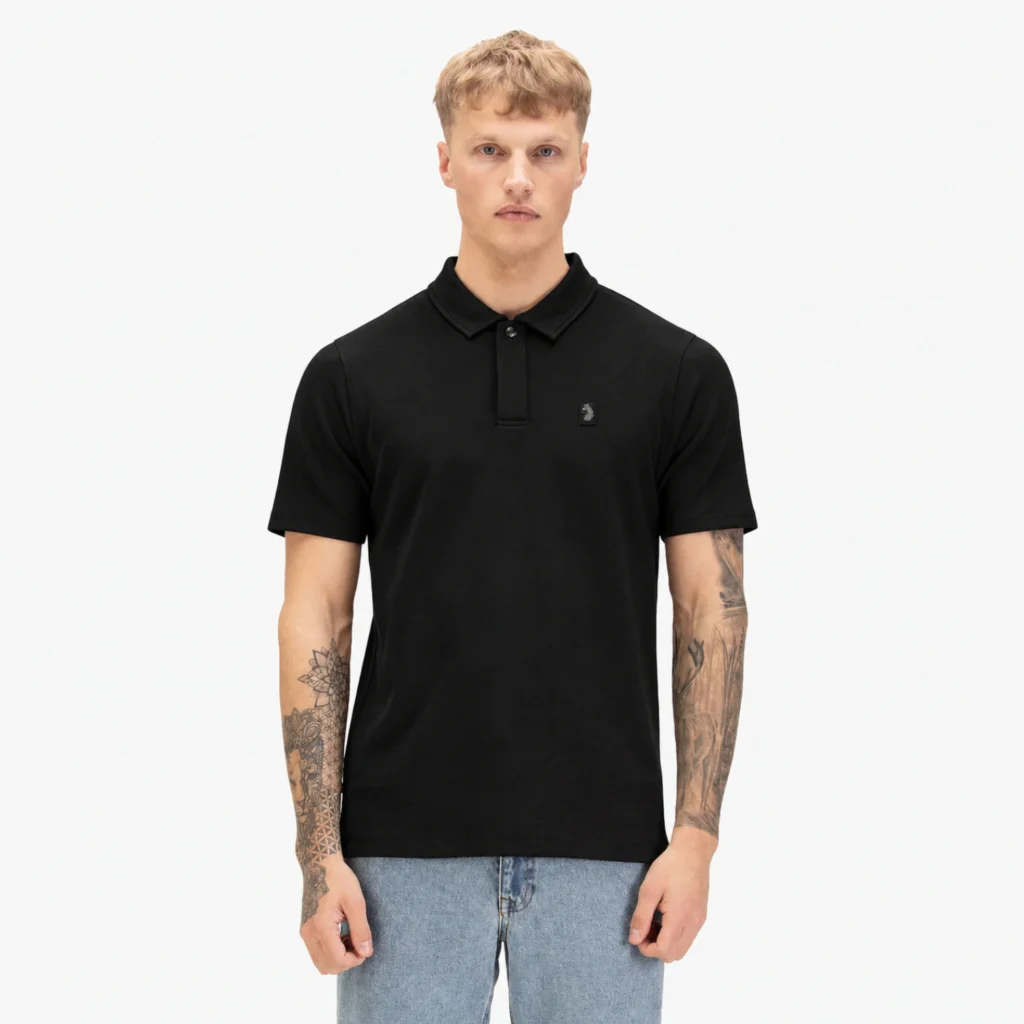 Luke Breathtaking Polo Shirt - Jet Black