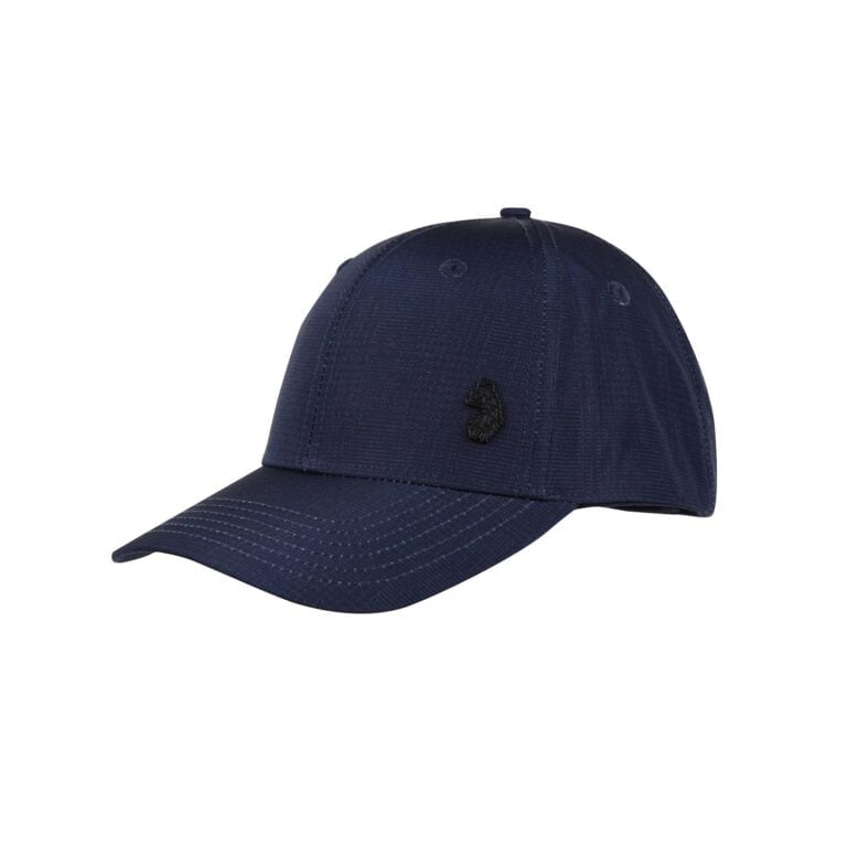 Luke Check Up Printed Cap - Dark Navy