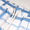 Luke Chesters Regular Fit Swim Short - White Blue