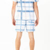 Luke Chesters Regular Fit Swim Short - White Blue