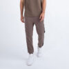 Luke Cornell Premium Vintage Regular Fit Cuffed Joggers - Mushroom