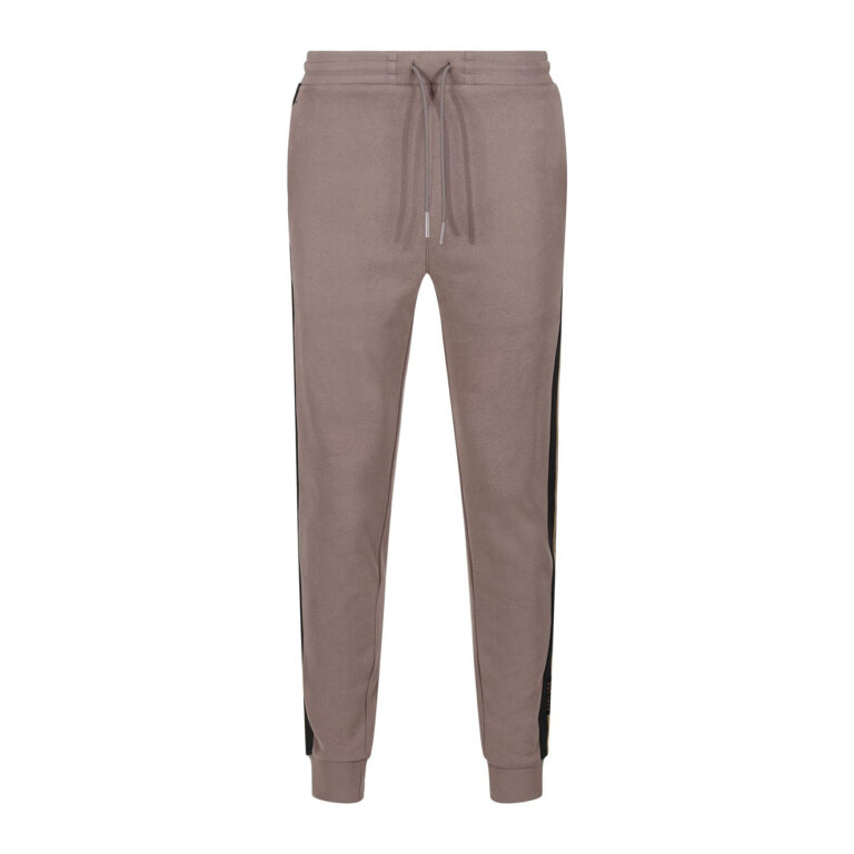 Luke Cornell Premium Vintage Regular Fit Cuffed Joggers - Mushroom