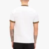 Luke Coron Honeycomb Stripe Pique T-shirt - White, Black, Gold