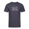 Luke Cowes Crowd Printed Regular Fit Short Sleeve T-Shirt - Charcoal