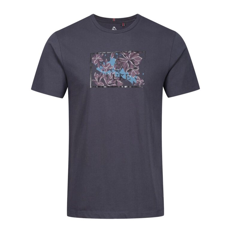 Luke Cowes Crowd Printed Regular Fit Short Sleeve T-Shirt - Charcoal