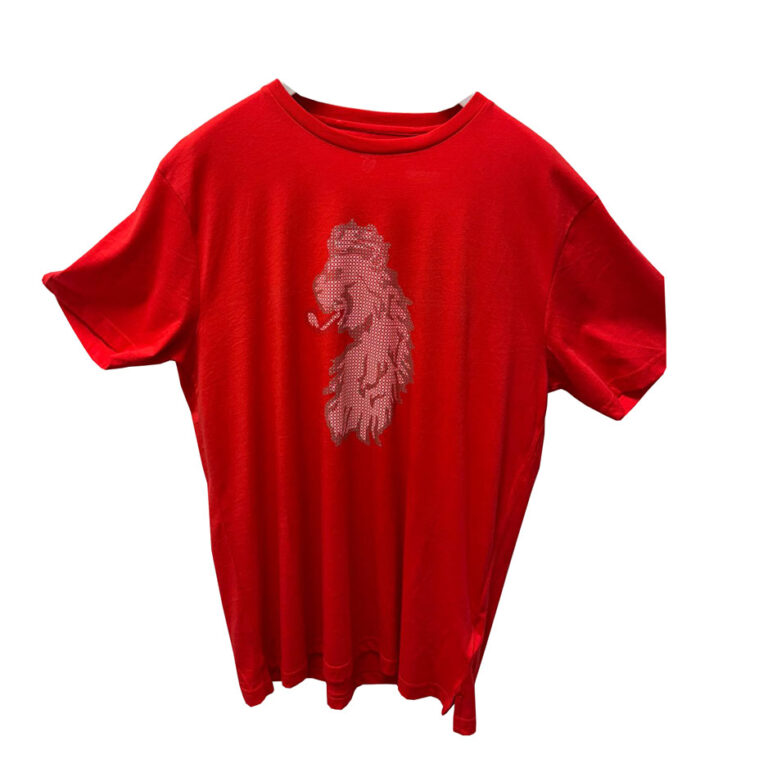 Luke Cross Stitch Lion - Lux Coral