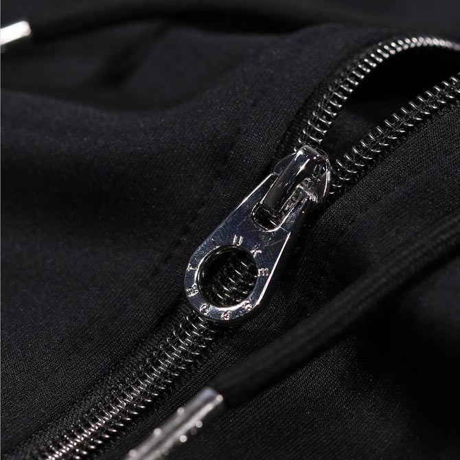 Luke Cyclone Full Zip Regular Fit Long Sleeve Hoodie - Jet Black