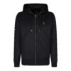 Luke Cyclone Full Zip Regular Fit Long Sleeve Hoodie - Jet Black