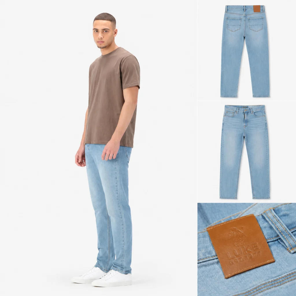 Luke DNA Tappered Fit Jeans - Light Blue