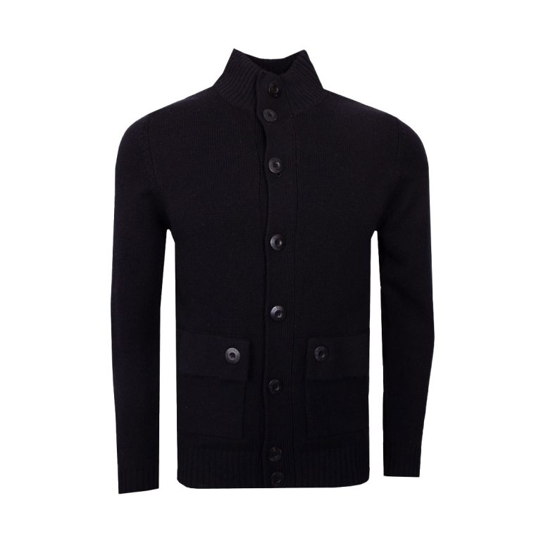 Luke Denmark Chunky Regular Fit Long Sleeve Knit - Black