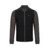 Luke Dewalter Cord Detail Quilted Full Zip Funnel Neck Tracktop - Seal Grey